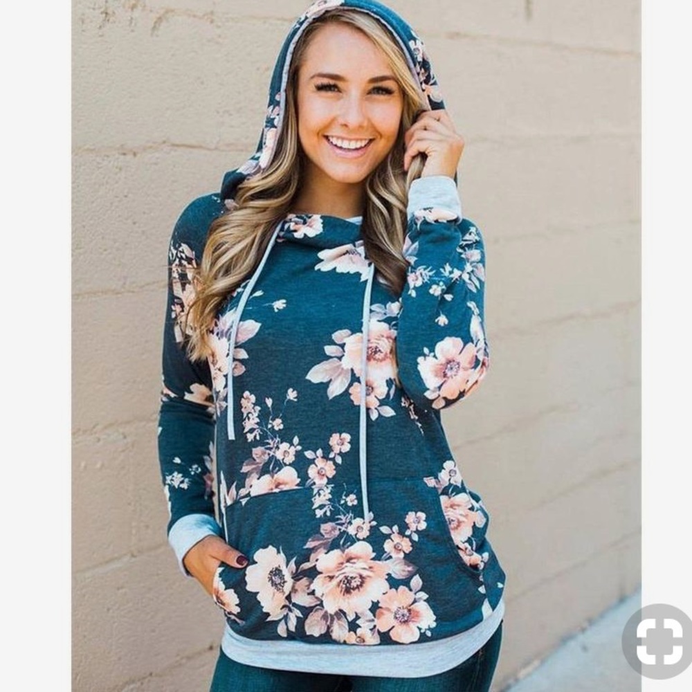 Floral hoodie